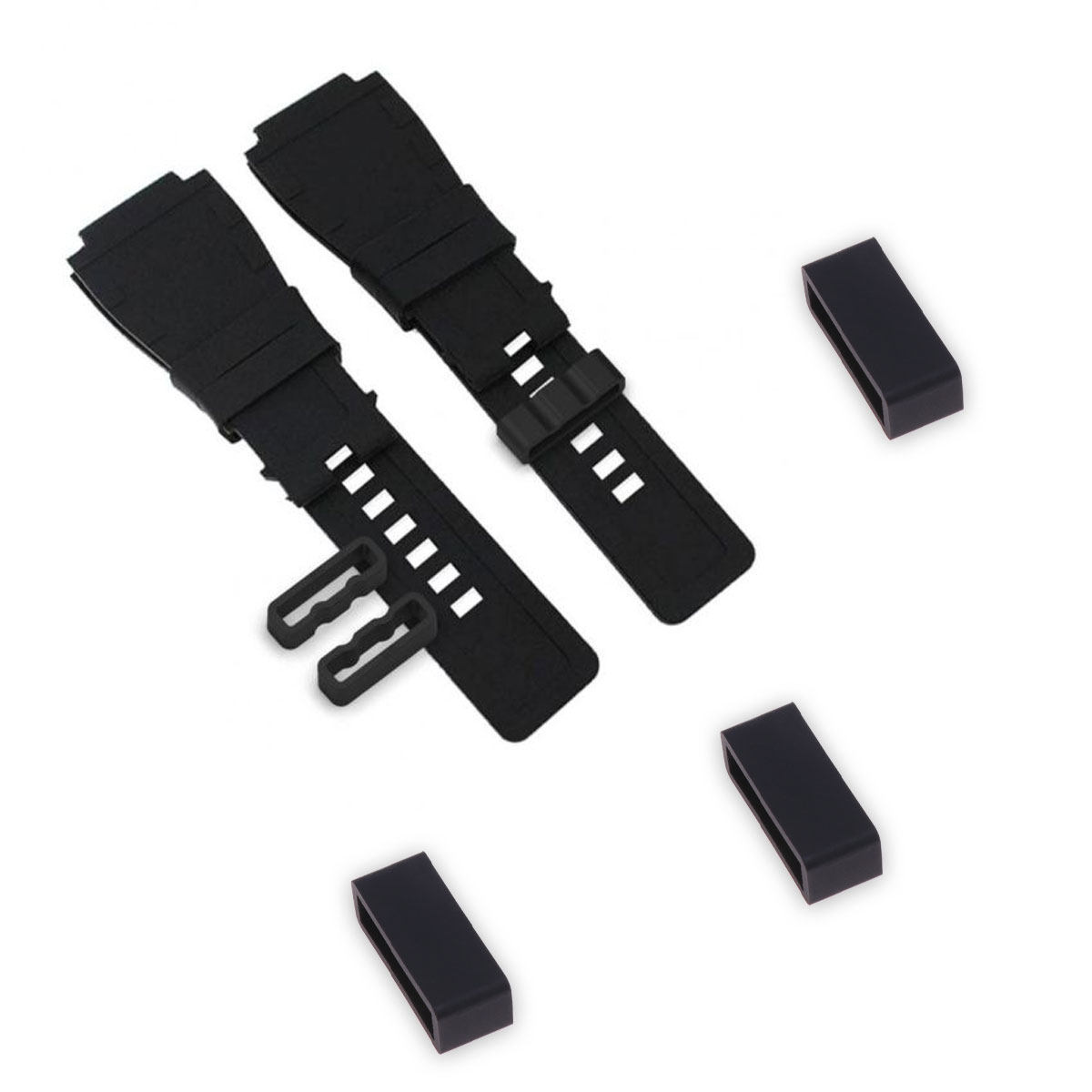 Silicone Watch Band 22Mm - 20mm 22mm Silicone Watch Strap Loop