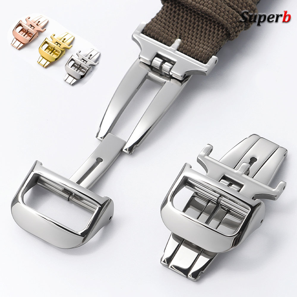 Butterfly Clasp Deployant - 18mm for Jaeger Deployment Butterfly Buckle
