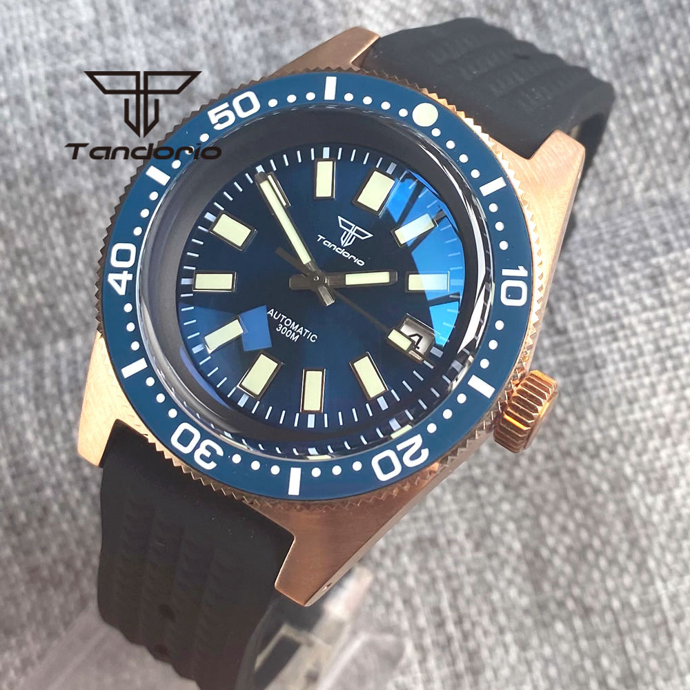 Tandorio 62 MAS CUSN8 Solid Br - Rubber Strap Diver ulasan dan harga