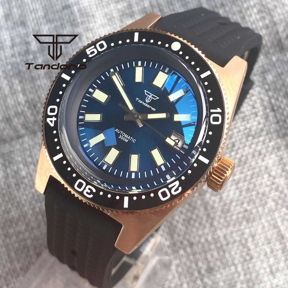 Tandorio 62 MAS CUSN8 Solid Br - Rubber Strap Diver ulasan dan harga