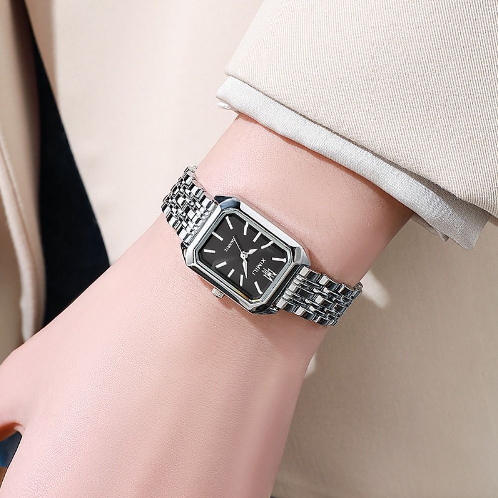 Fashion Stainless Steel Quartz - Canvas Strap Watch ulasan dan harga