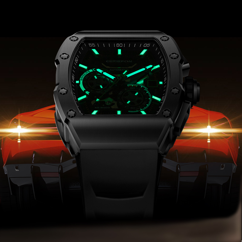 CERIEPON Wine Barrel Shape Men - Rubber Strap Diver ulasan dan harga