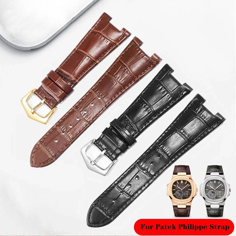 Genuine Leather Watch Strap Fo - Patek Philippe Watch Nautilus ulasan dan harga
