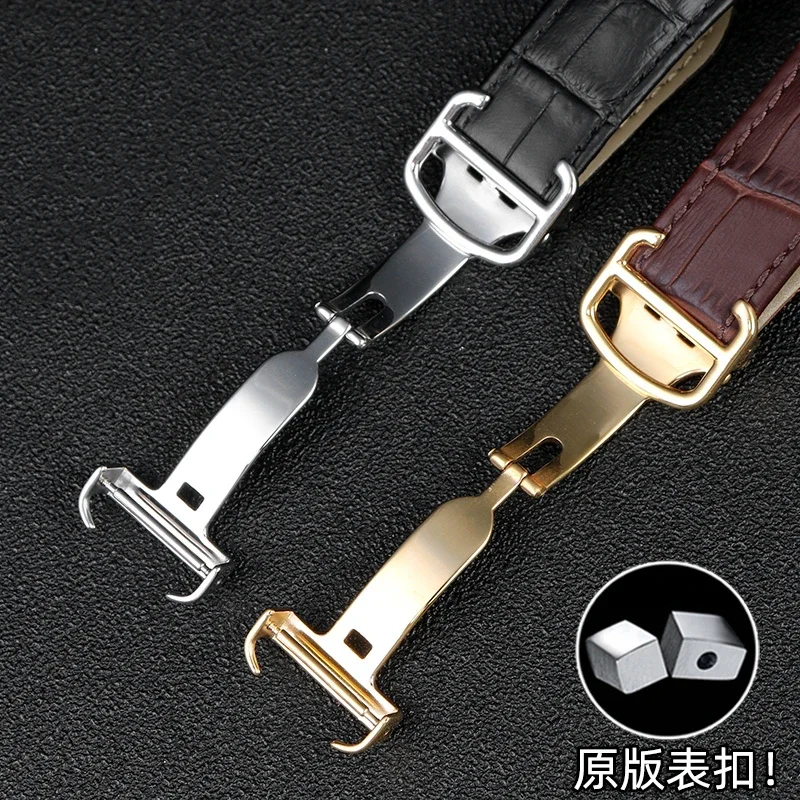 Watchband Genuine Leather Watc - Cartier Watch Tank ulasan dan harga