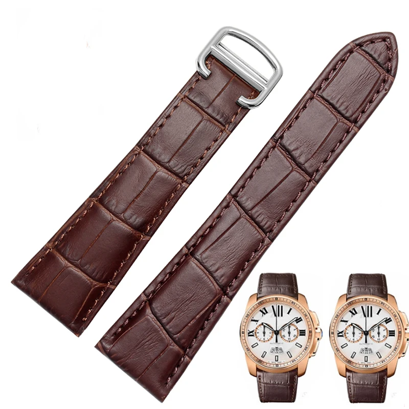 Watchband Genuine Leather Watc - Cartier Watch Tank ulasan dan harga