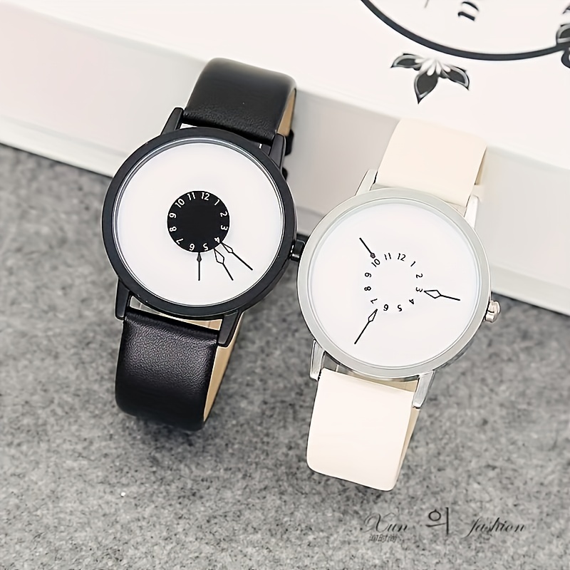 1PC Personality Concept Black  - Canvas Strap Watch ulasan dan harga