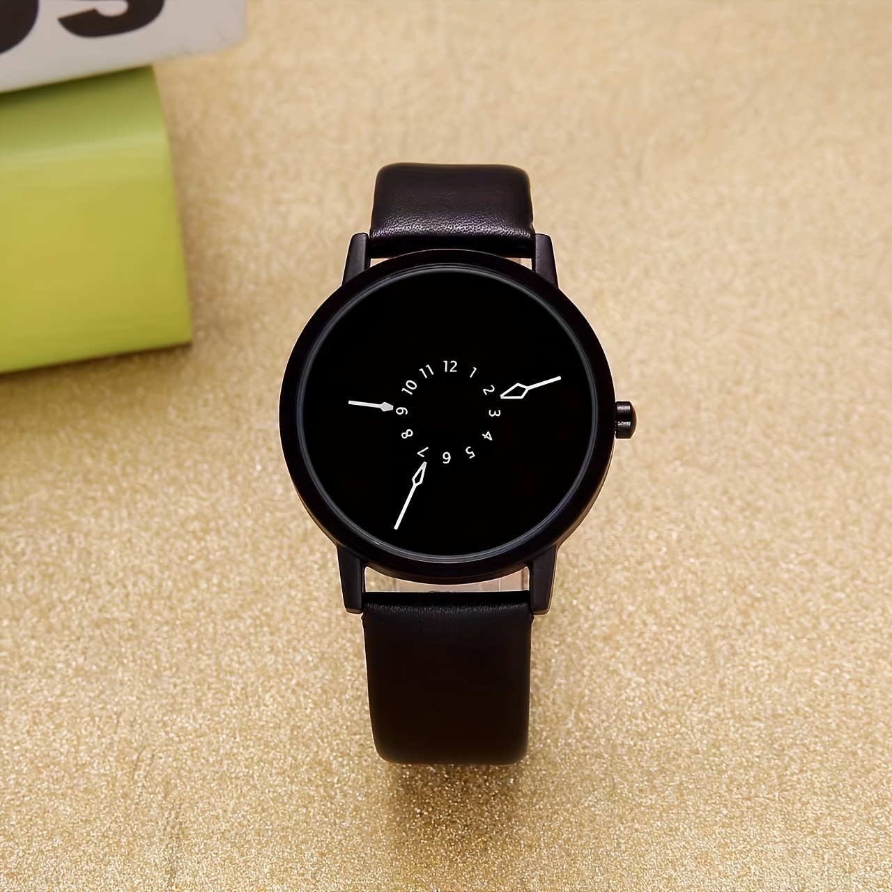 1PC Personality Concept Black  - Canvas Strap Watch ulasan dan harga