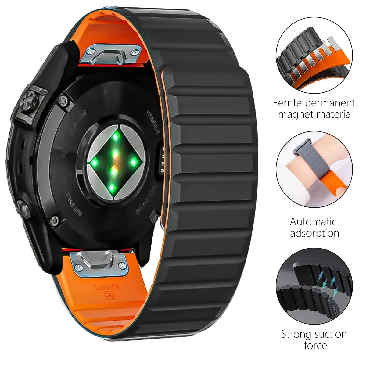 26/22mm Silicone Watch Band fo - Silicone Watch Band 22Mm ulasan dan harga