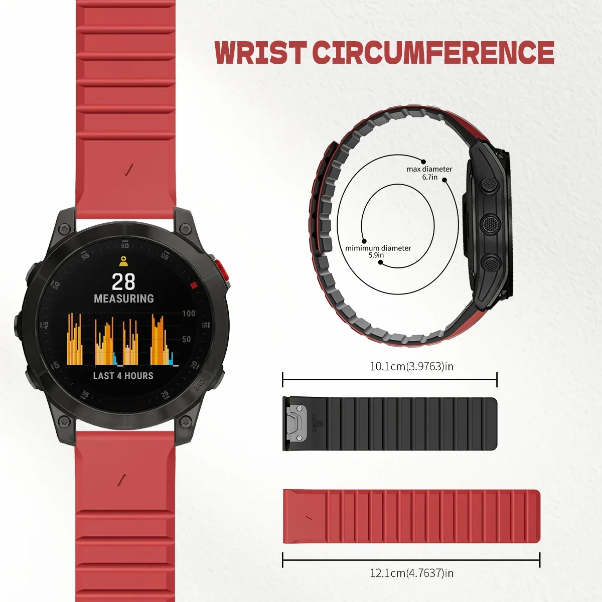 26/22mm Silicone Watch Band fo - Silicone Watch Band 22Mm ulasan dan harga
