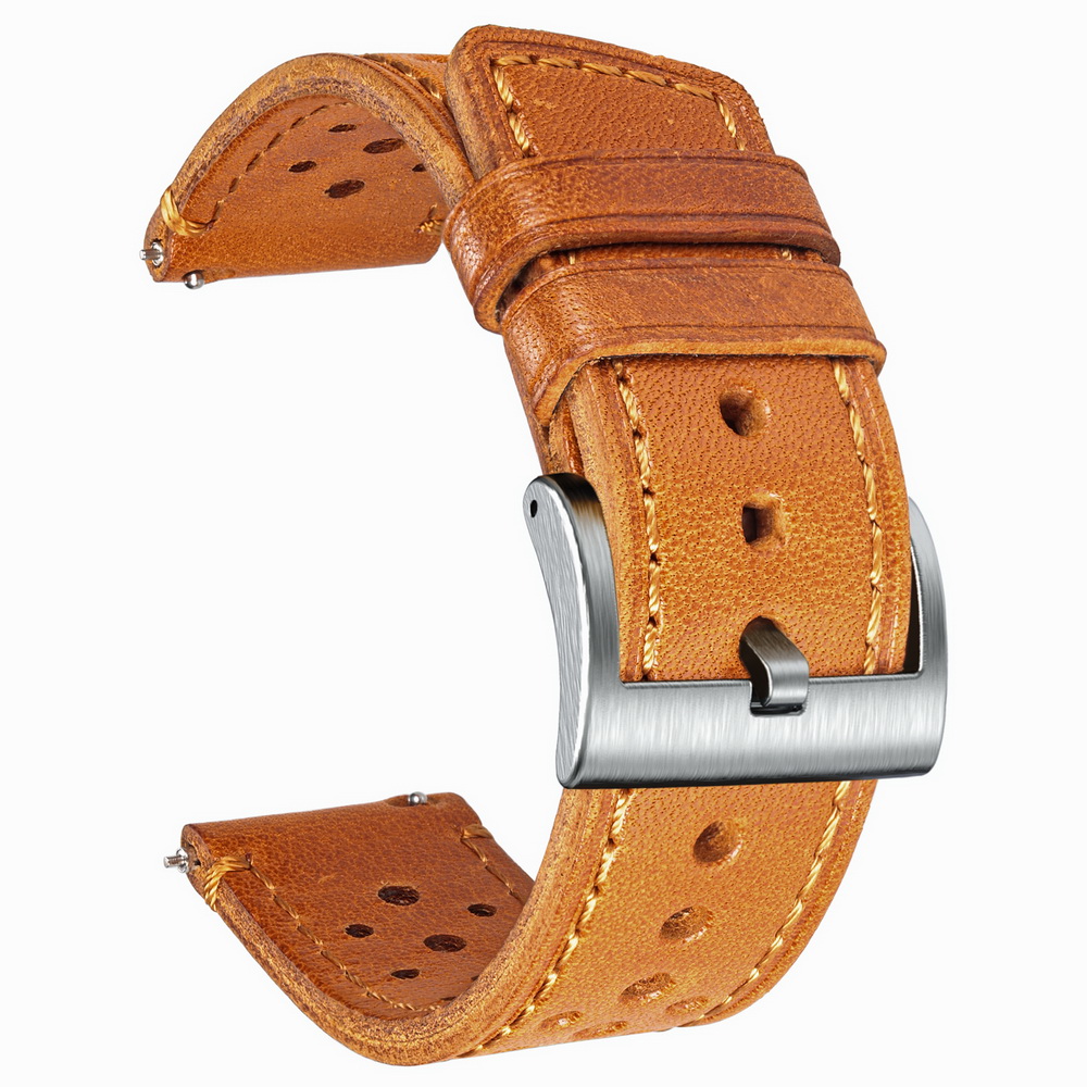 Hemsut Cowhide Watch Band Quic - Canvas Strap Watch ulasan dan harga