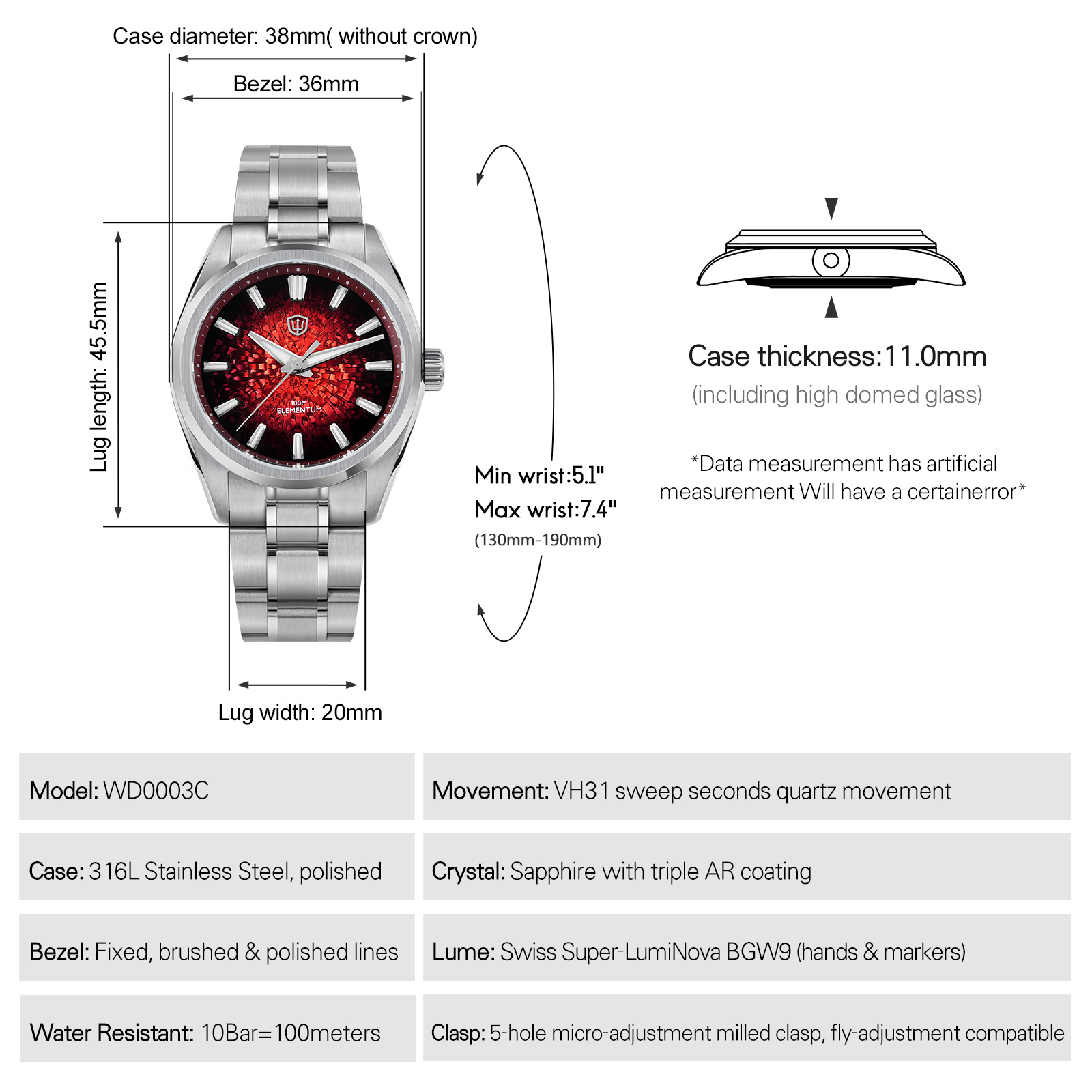 Watchdives New WD0003C Quartz  - Rolex Watch Submariner ulasan dan harga