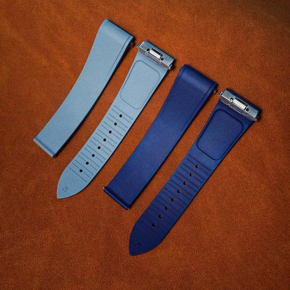 FKM Rubber Watch Straps For Ca - Cartier Watch Tank ulasan dan harga